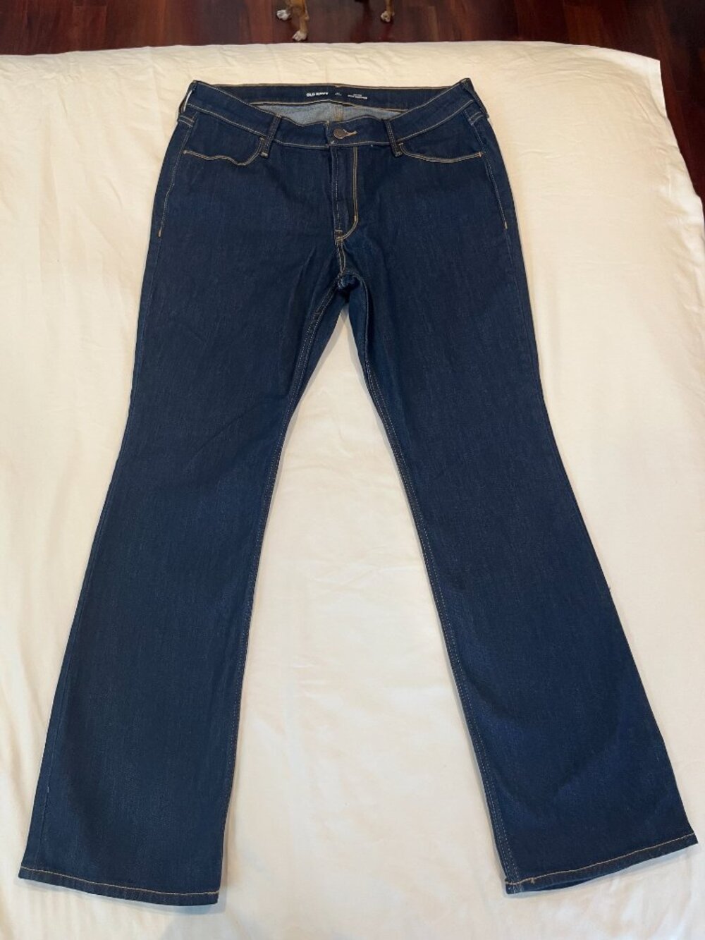 Old Navy WOW Bootcut Jeans Women's Mid Rise 12 Petite Dark Wash NWOT 12P - Picture 2 of 4
